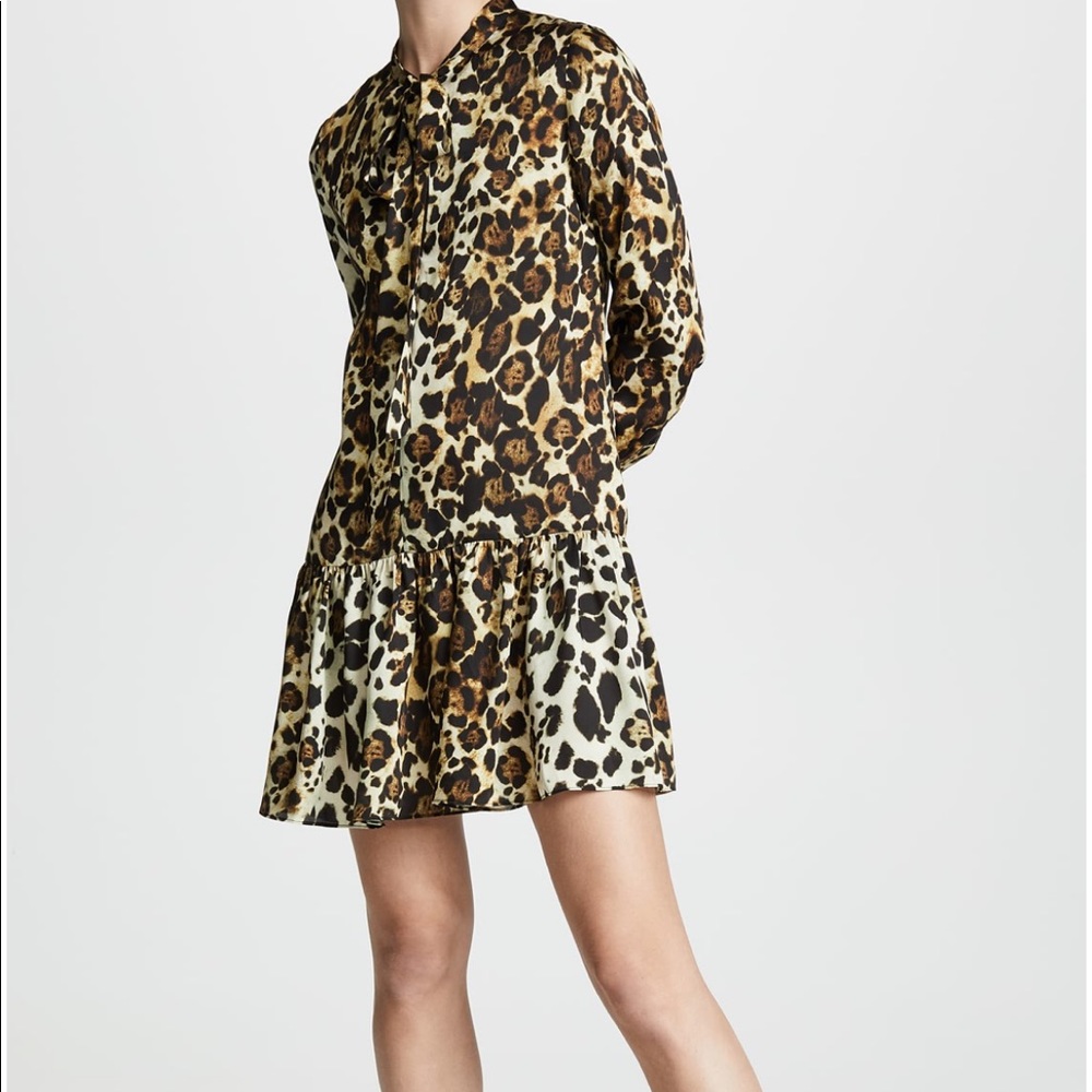 NWT Alexis leopard mini dress $433 size M